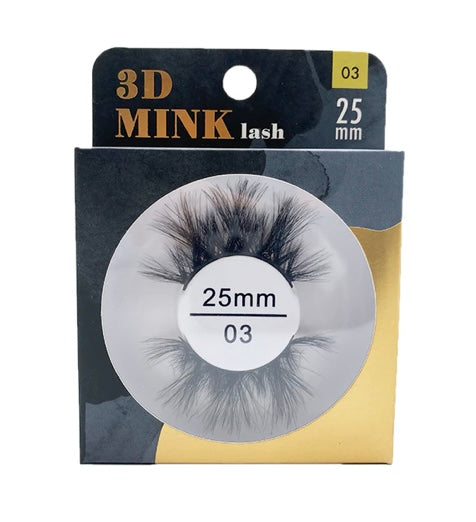 MIZ LASH 3D Mink Eyelashes 25MM #03