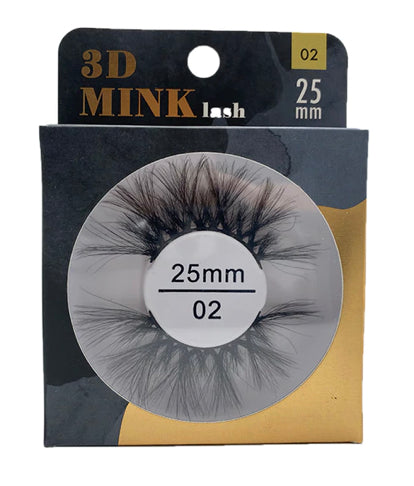 MIZ LASH 3D Mink Eyelashes 25MM #02
