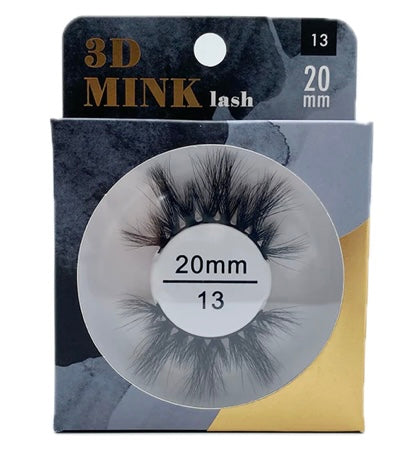 MIZ LASH 3D Mink Eyelashes 20MM #13