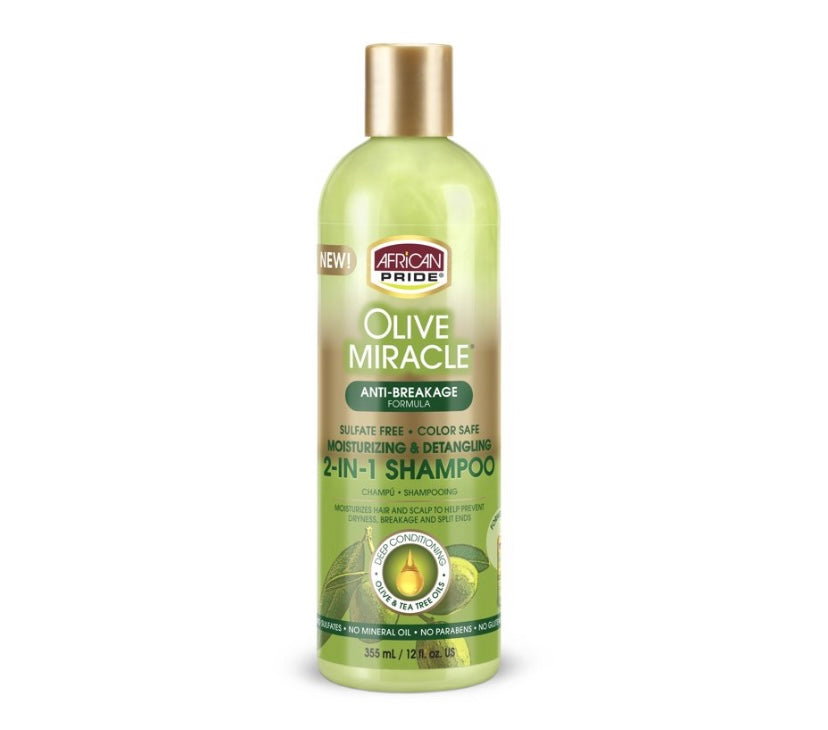 African Pride Olive Miracle 2 in 1 Shampoo