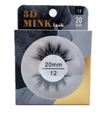 MIZ LASH 3D Mink Eyelashes 20MM #12